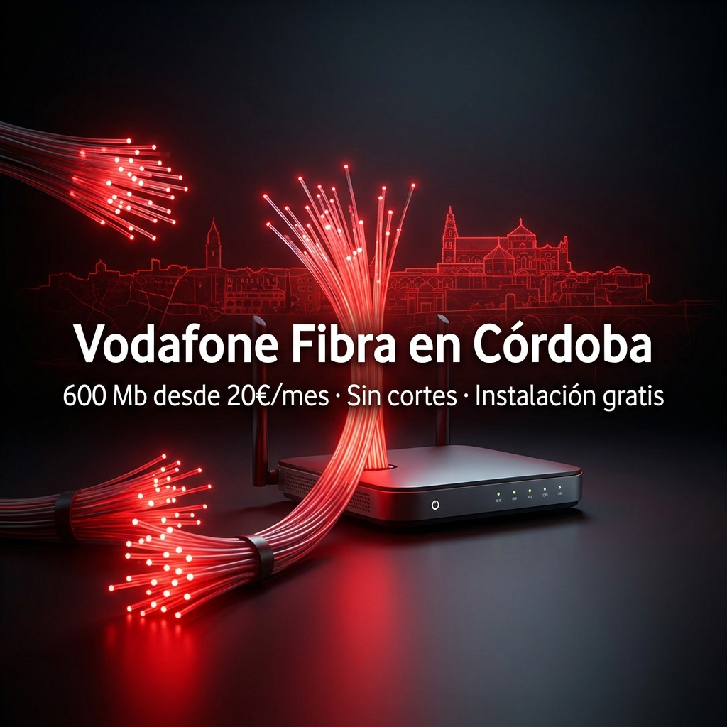Vodafone Fibra Córdoba 2026: Contratar, Precios y Comprobar Cobertura